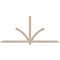Ekena Millwork Redmond Smooth Timber Gable Bracket, Douglas Fir, 96"W x 44"H x 1 1/2"D x 3 1/2"F, 11/12 Pitch GBW096X44X0204RED00SDF - alternate 1